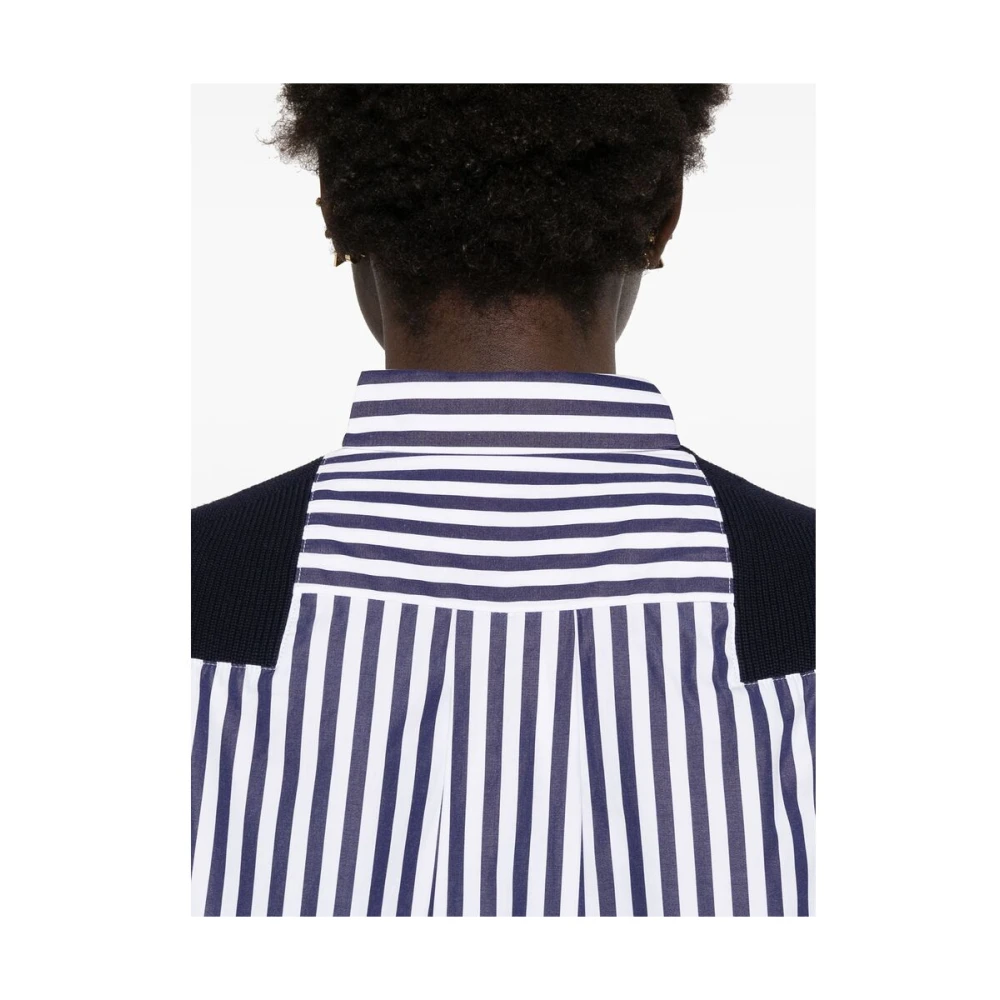 Sacai Blauwe Geknoopte Trui Multicolor Dames
