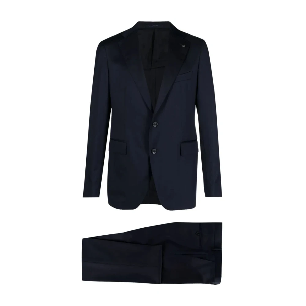 Tagliatore `Vesuvio` Suit Navy Blue Heren