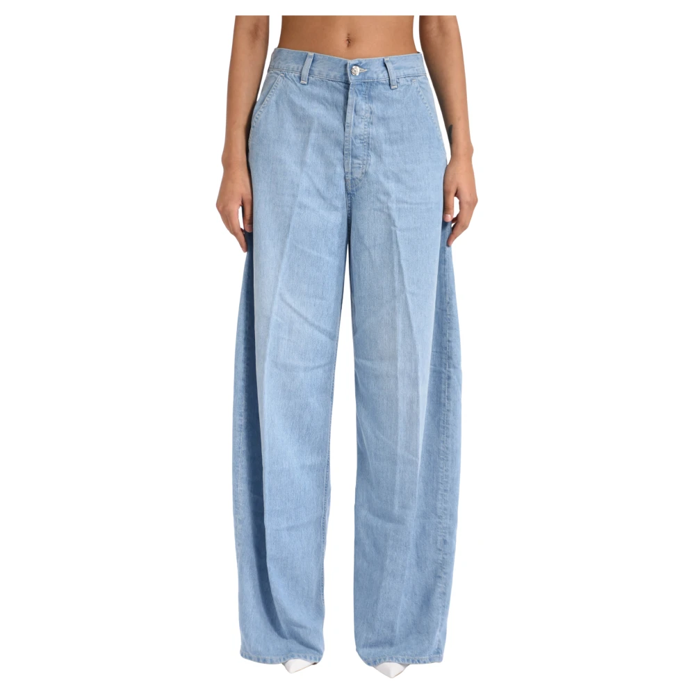Dondup Damen Blau Wide Jeans