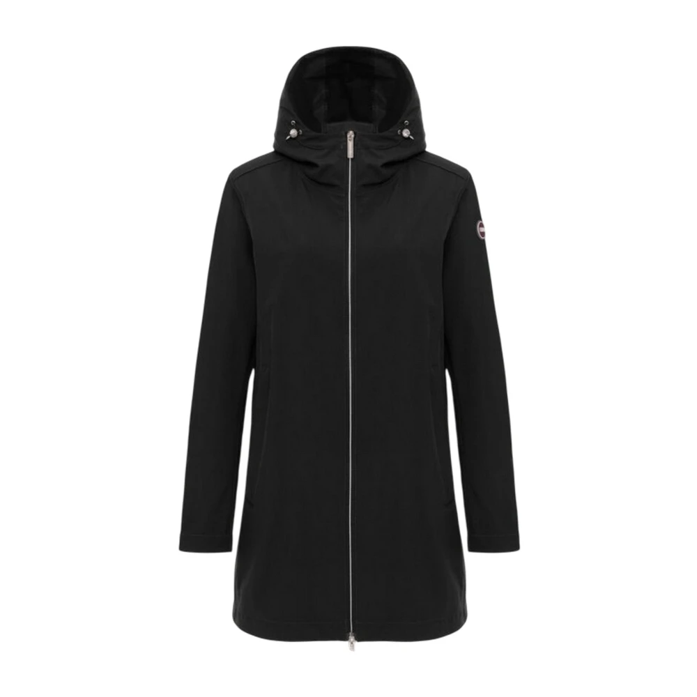 Colmar Vrouw Zwart Fitness Dames, Xs, Polyester, Lange Waterdichte Jas