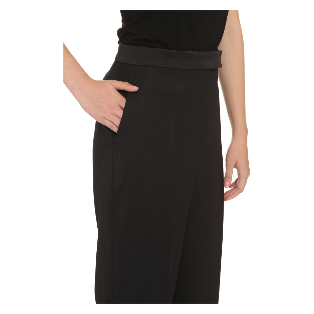 Hugo Boss Op maat gemaakte broek met achterzakken Black Dames