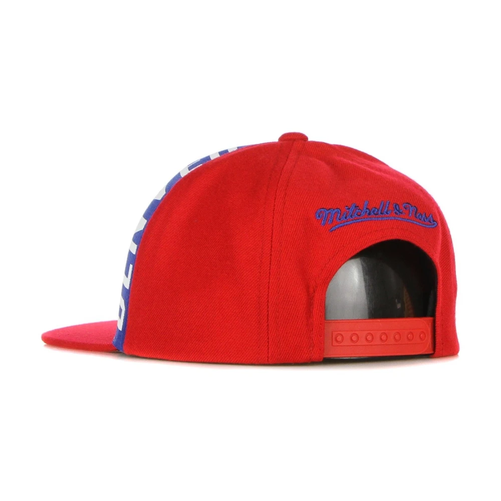 Mitchell & Ness Denver Nuggets Platte Klep Snapback Pet Red Heren