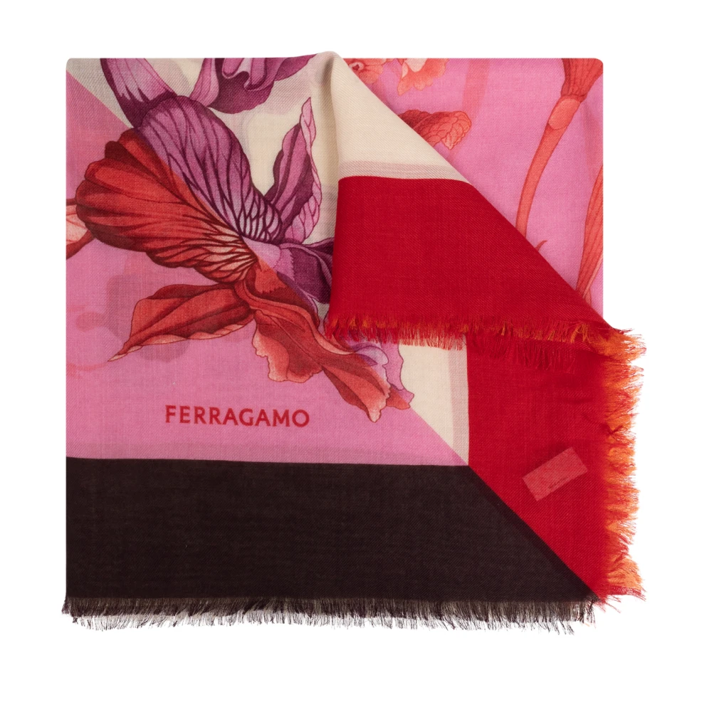 Salvatore Ferragamo Kasjmier Sjaal Multicolor Dames