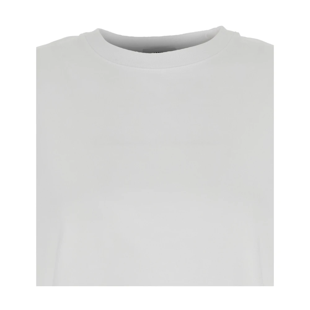 Agolde Witte Crewneck T-shirt Katoen Vrouw White Dames