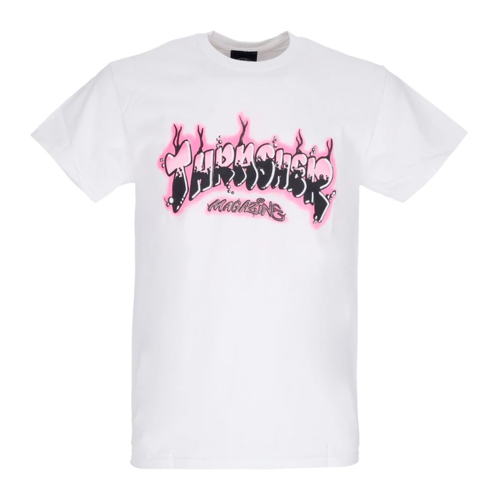 Thrasher Witte Heren Airbrush Tee T-Shirt White Heren