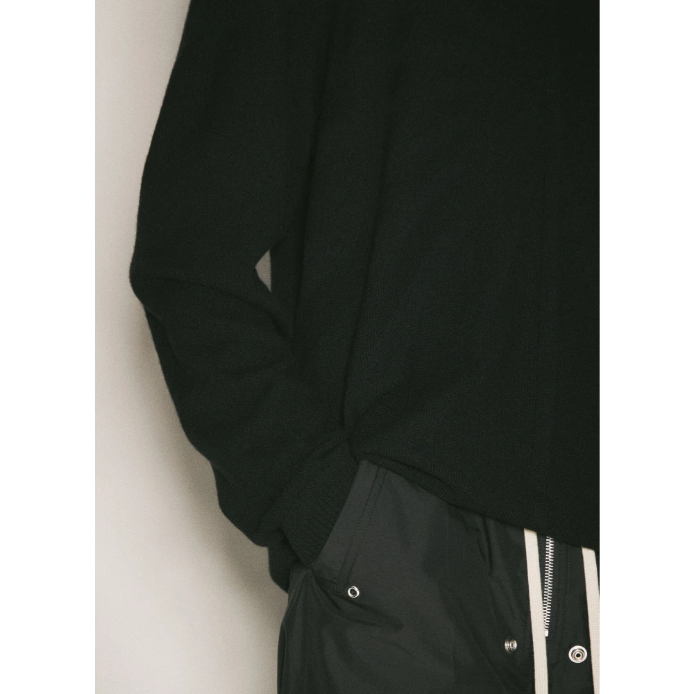 Moncler Wol-Kasjmier Crewneck Sweater Black Heren
