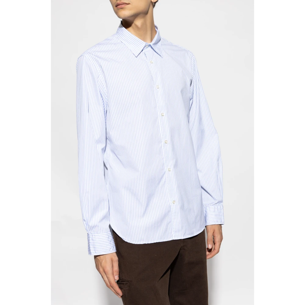 Officine Générale Overhemd met gestreept patroon White Heren