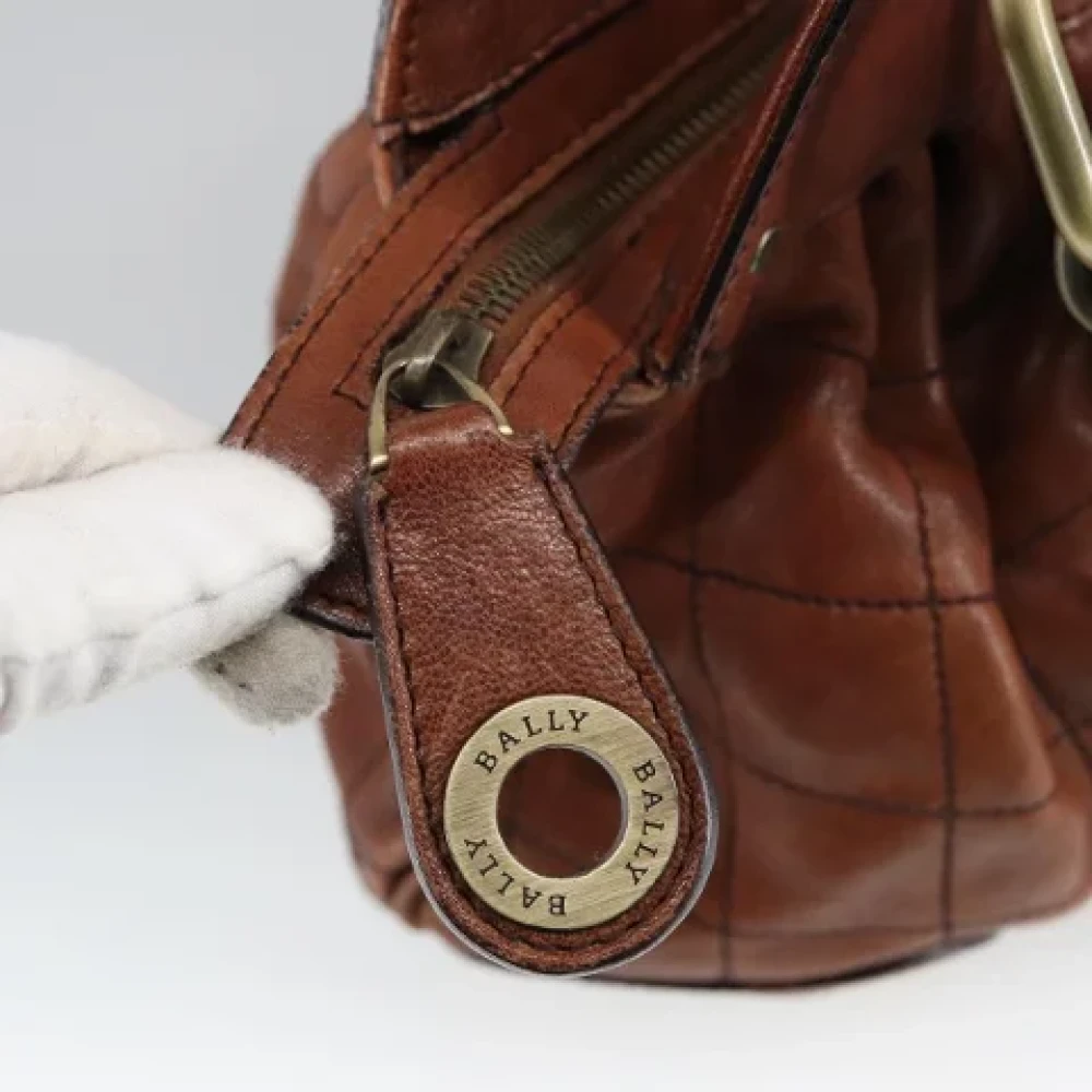 Bally Pre-owned Leather handbags Brown Dames