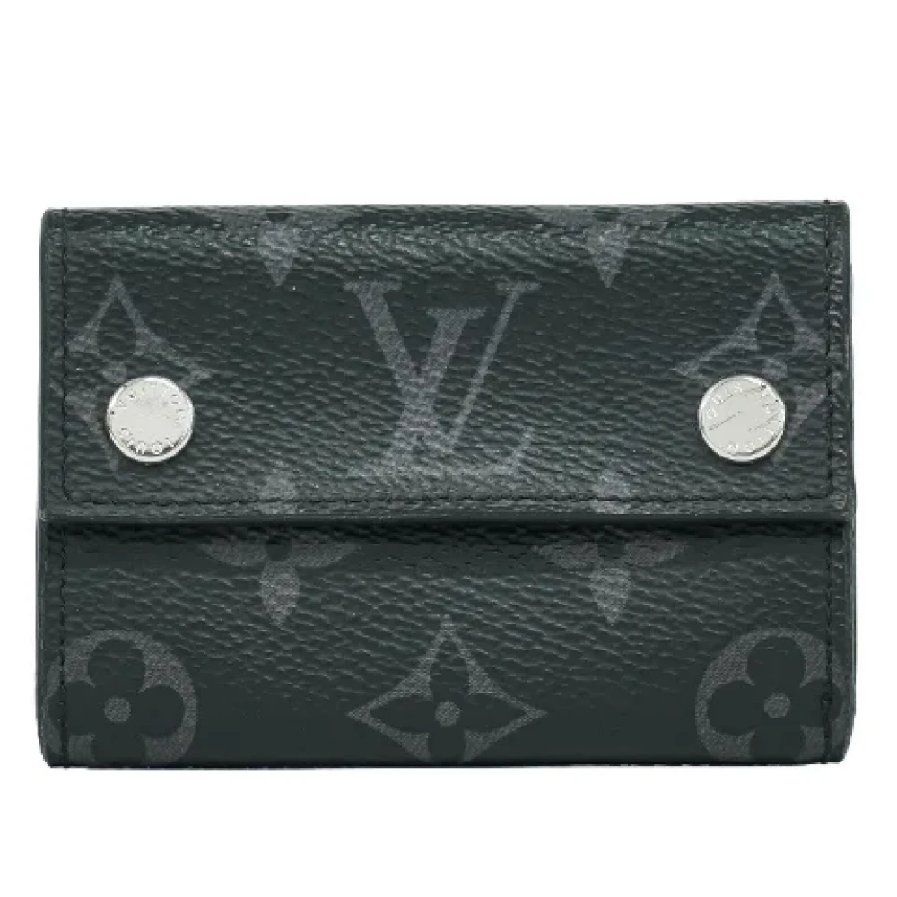 Louis Vuitton Vintage Pre-owned Canvas wallets Black Heren