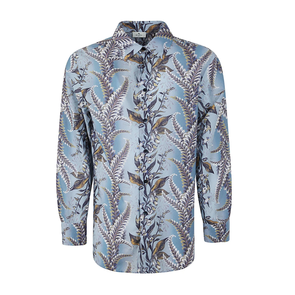 ETRO Blauwe Soho Shirt Multicolor Heren