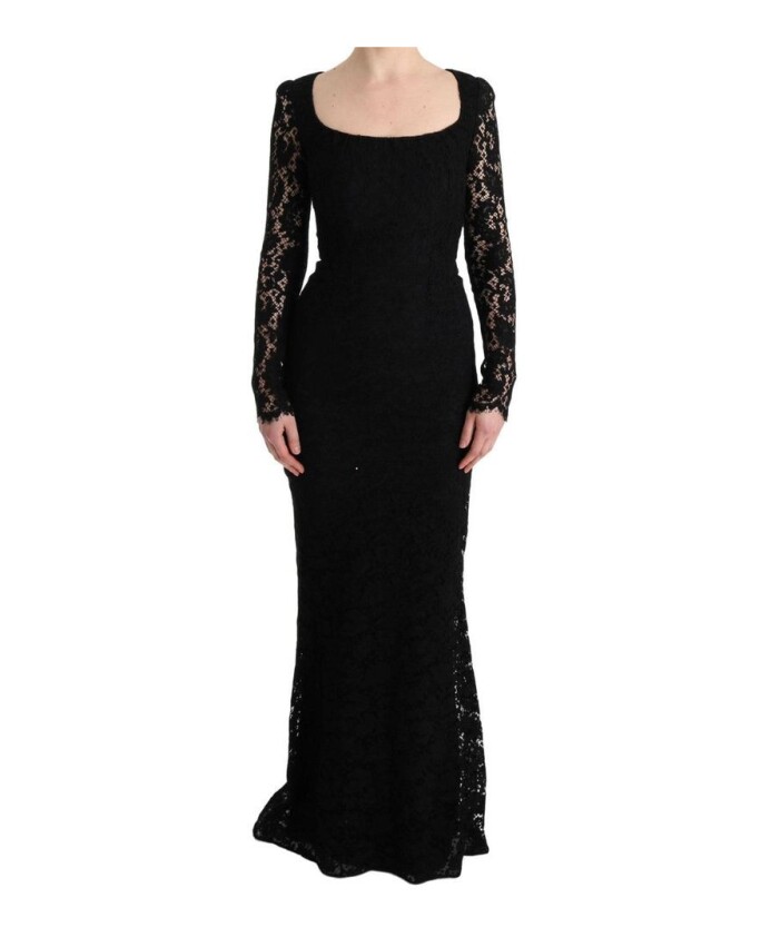 black-floral-lace-sheath-dress