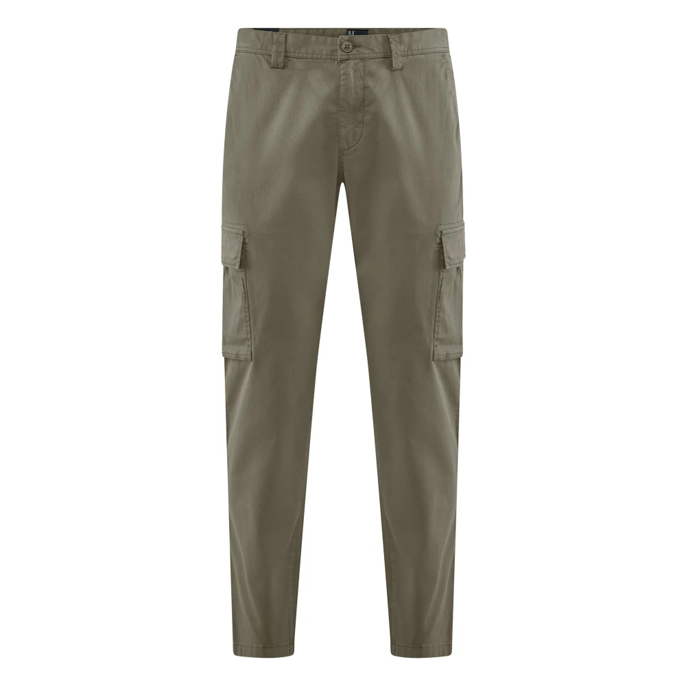 Bomboogie Uomo Beige - Pantaloni Cargo In Gabardine - Trousers - W36