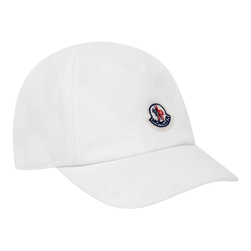 Moncler Boys White Hats & Caps, 2XS, Logo Cap For Baby