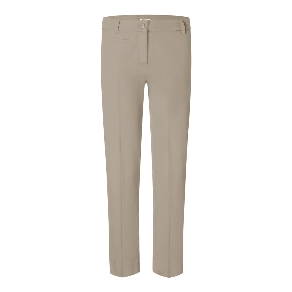 Cambio Women's Beige Stella Cropped Bu Sand Jeans