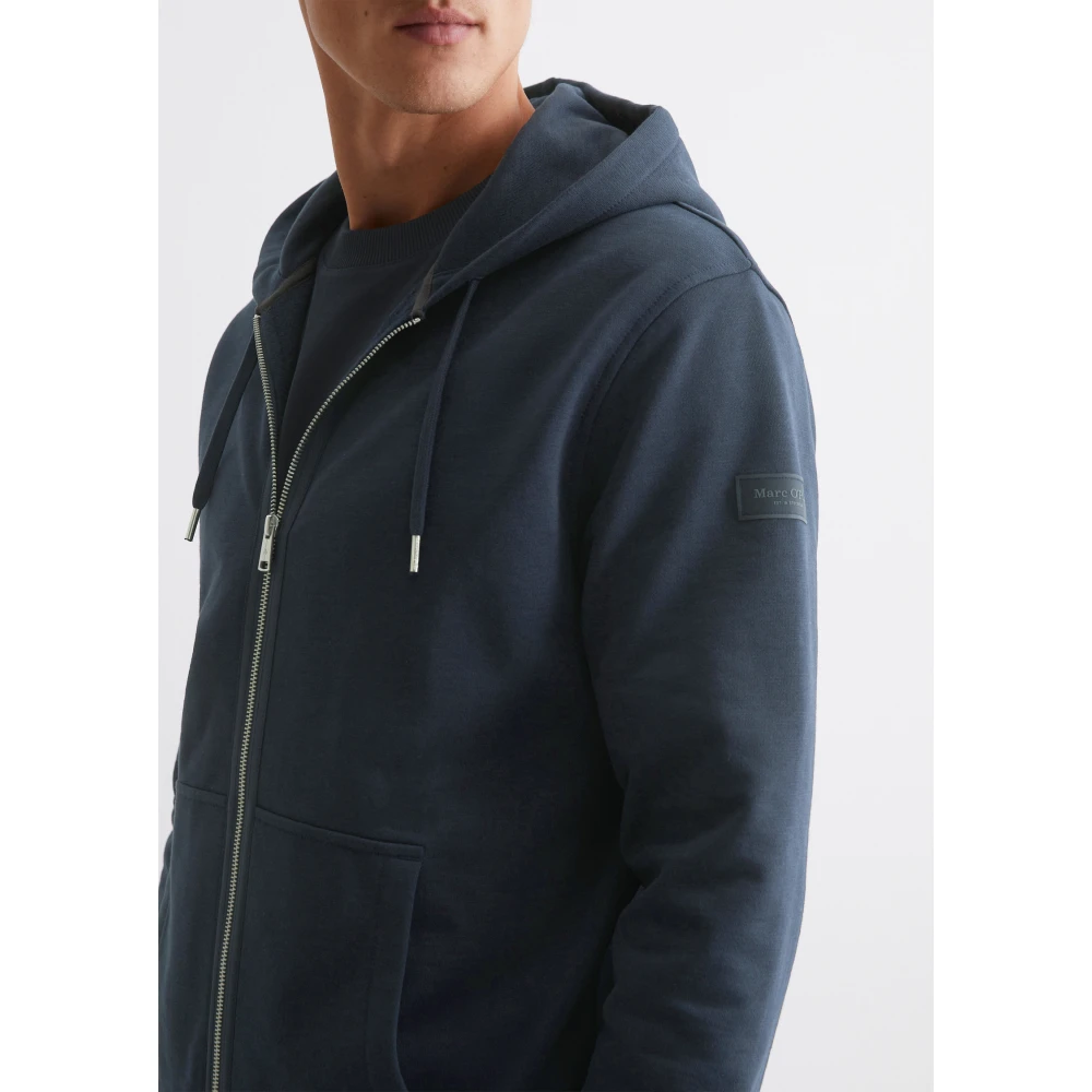 Marc O'Polo Hoodie met capuchon regular fit Green Heren