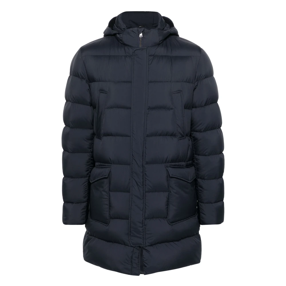 Herno Men's Blue Parkas, 2XL, Parka Jacket