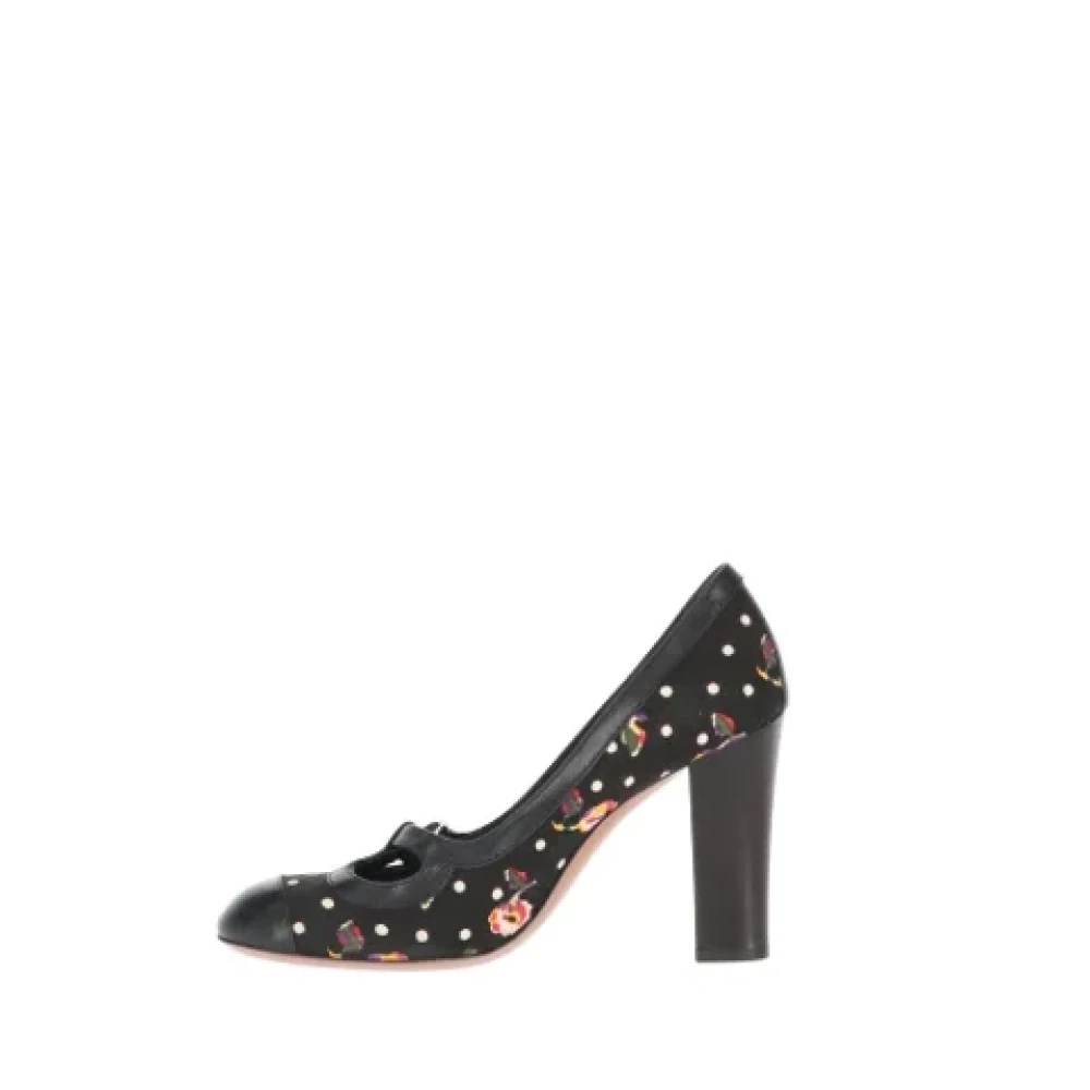 Moschino Pre-Owned Pre-owned Canvas heels Black Dames