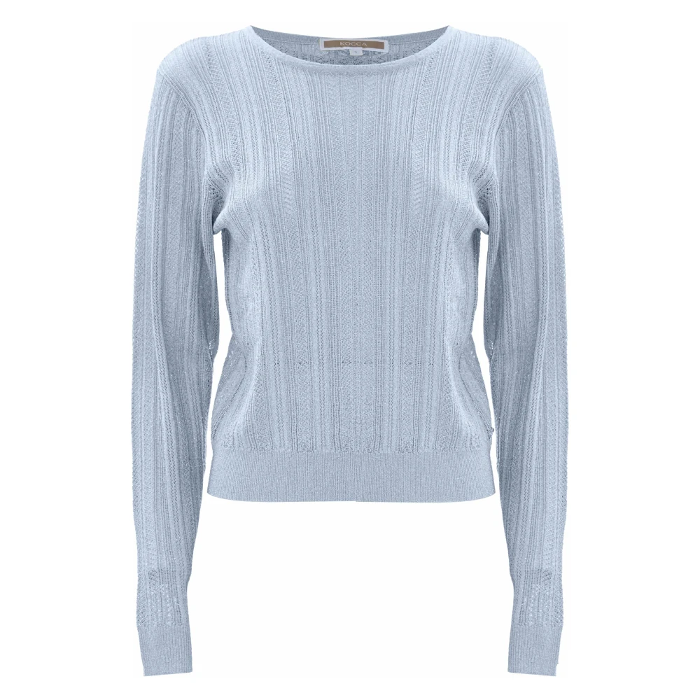 Kocca Round-neck Knitwear Blue Dames