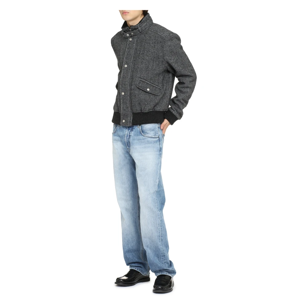 Isabel marant Peter Wool Bomber Jack Gray Heren