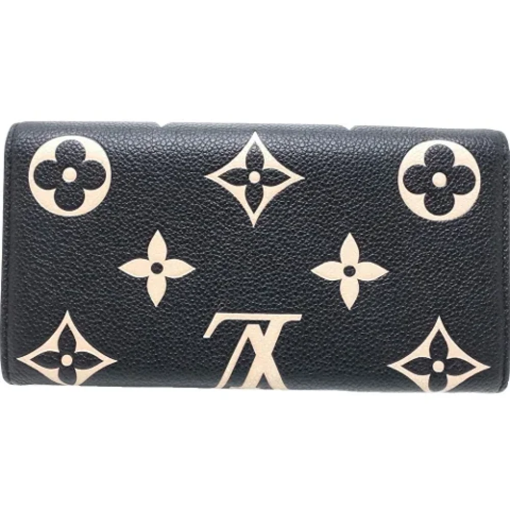 Louis Vuitton Vintage Pre-owned Leather wallets Black Dames