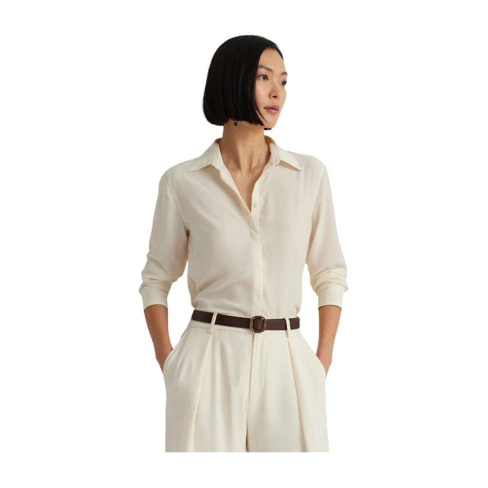 Ralph Lauren Klassieke Witte Overhemd White Dames