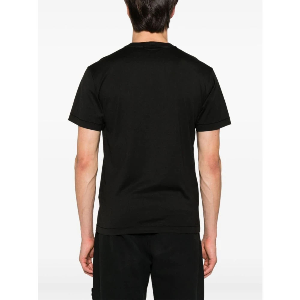 Stone Island Casual Katoenen T-Shirt Black Heren
