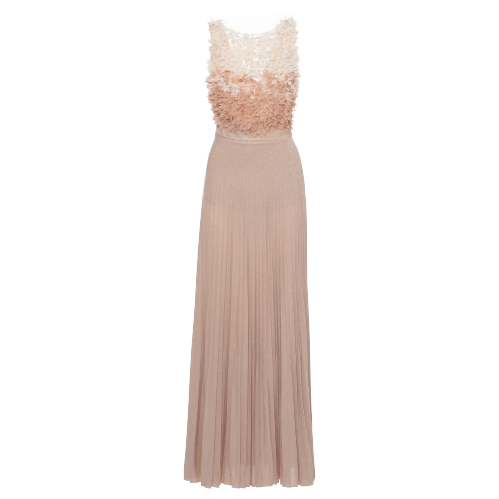 Elisabetta Franchi Pink Gowns, Female, S, Red Carpet Dress