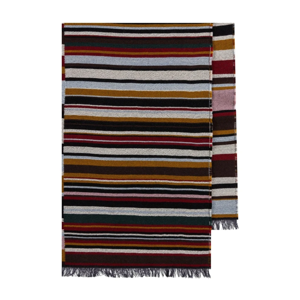Paul Smith Luxe 'Signature Stripe' Wollen Sjaal Multicolor Unisex