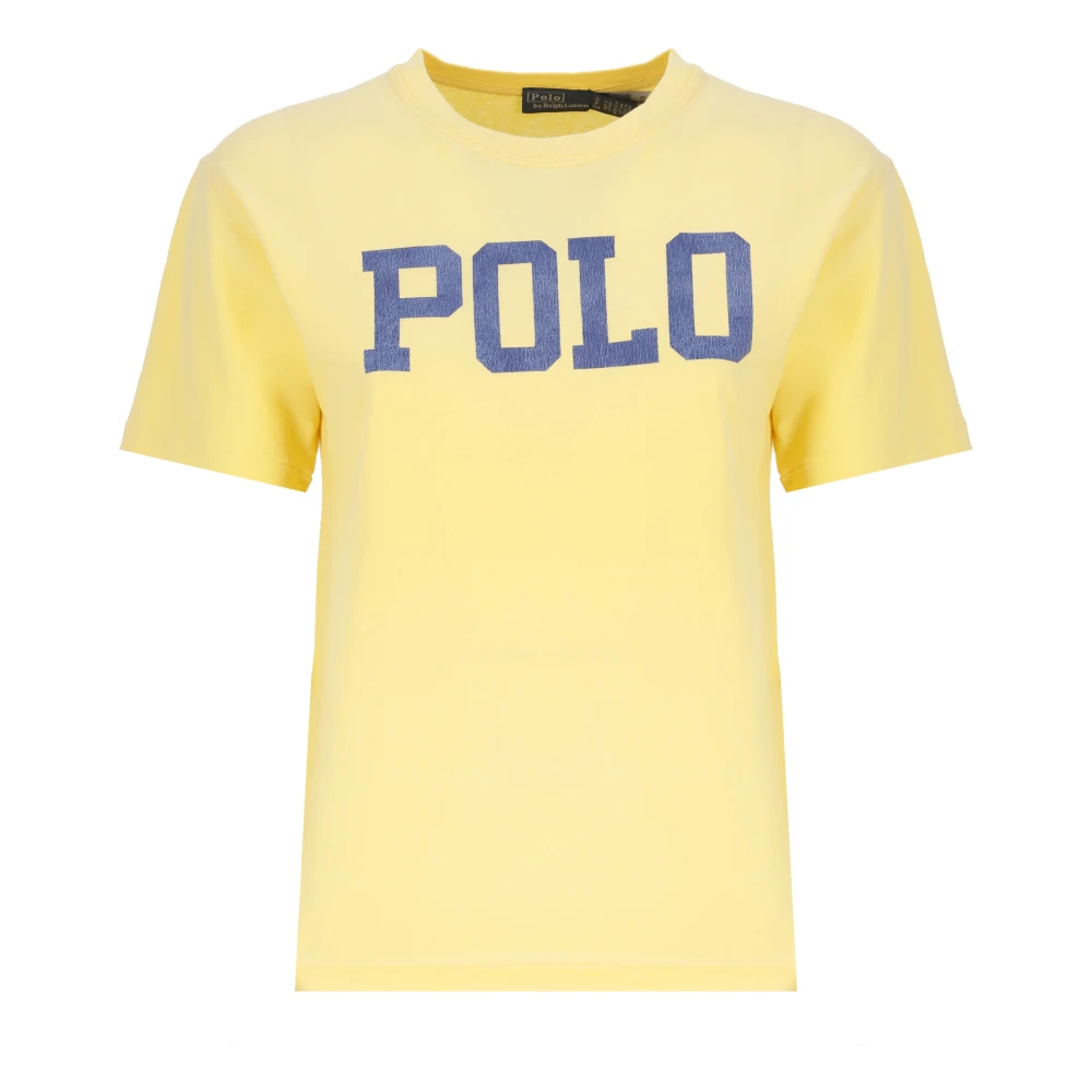 Ralph Lauren Cotton T-Shirt Yellow, Dam