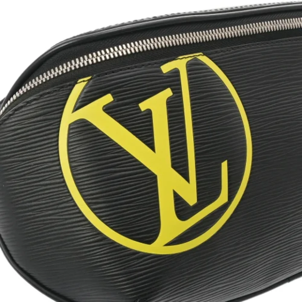 Louis Vuitton Vintage Pre-owned Leather crossbody-bags Black Heren