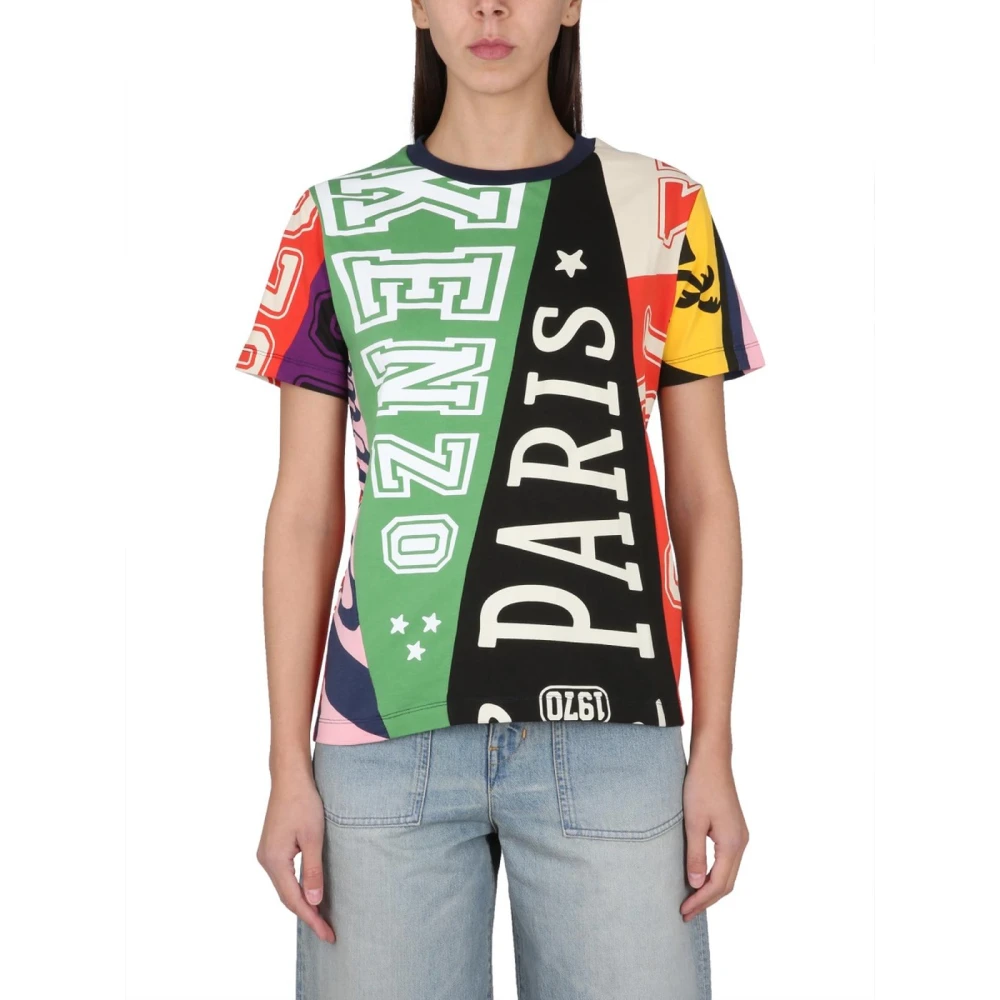 Kenzo Kvinno Multicolor Toppar Dam, M, T-Shirts