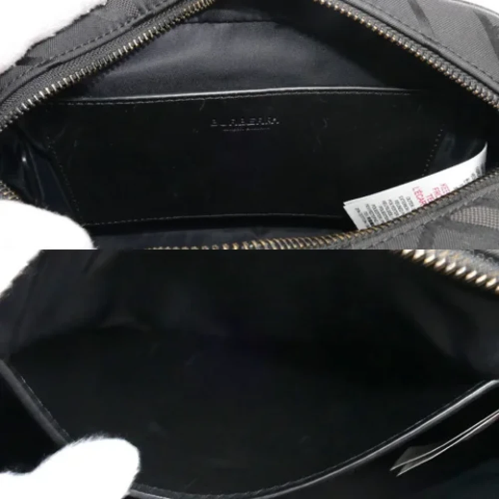 Burberry Vintage Pre-owned Cotton shoulder-bags Black Dames