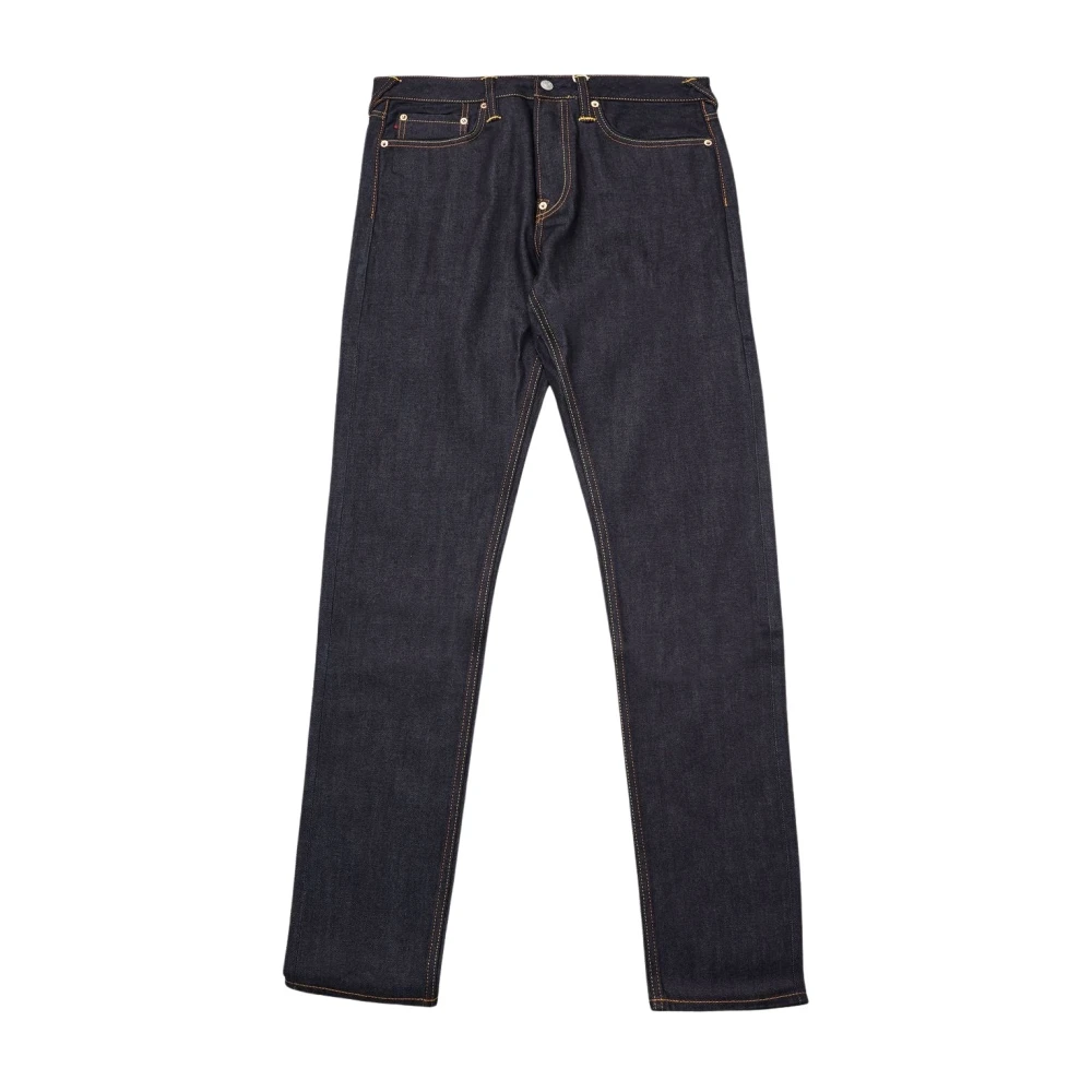 Evisu Meeuw Bedrukte Denim Jeans Black Heren