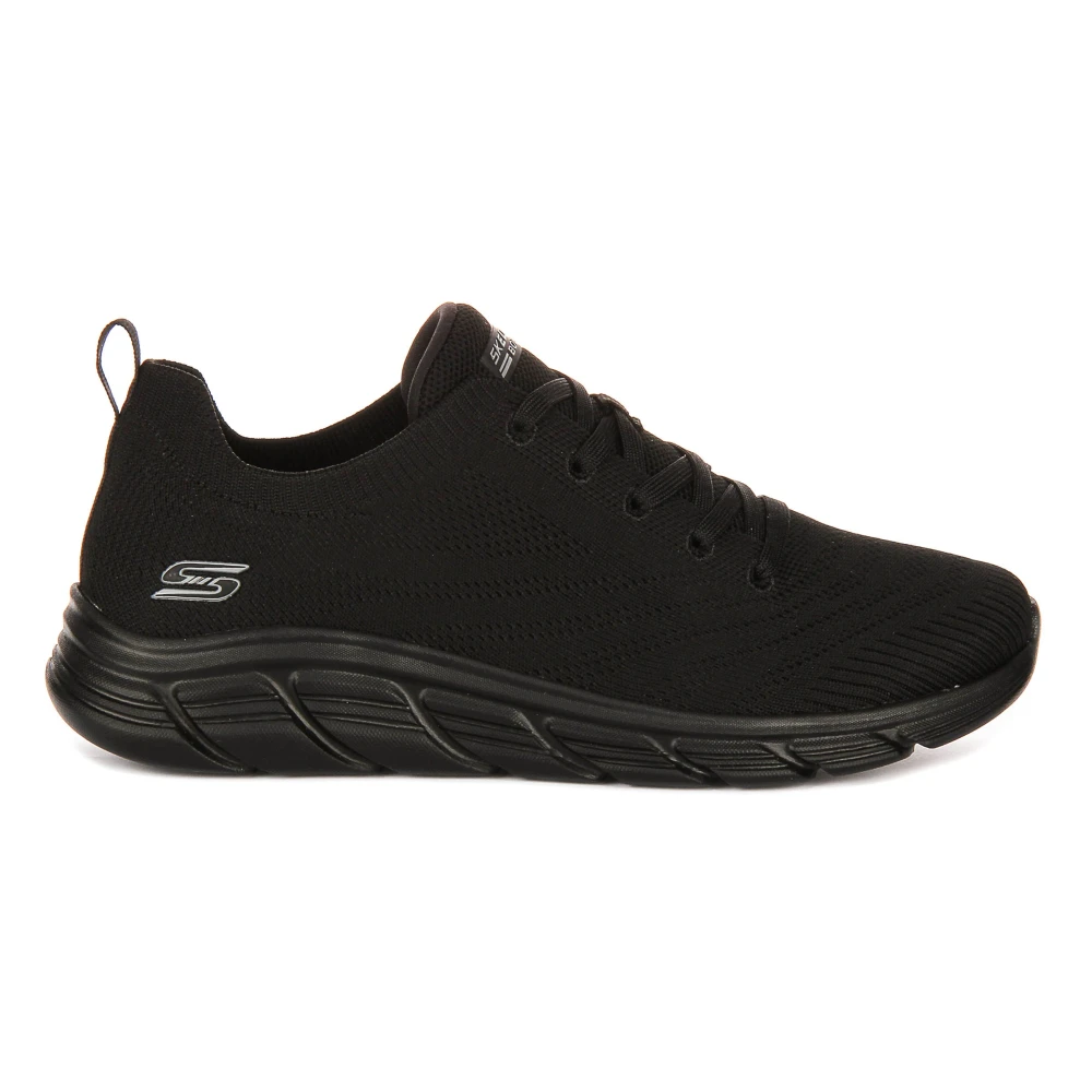 Skechers Women's Black Sneakers, 5 Uk, Mesh Sport Trainers