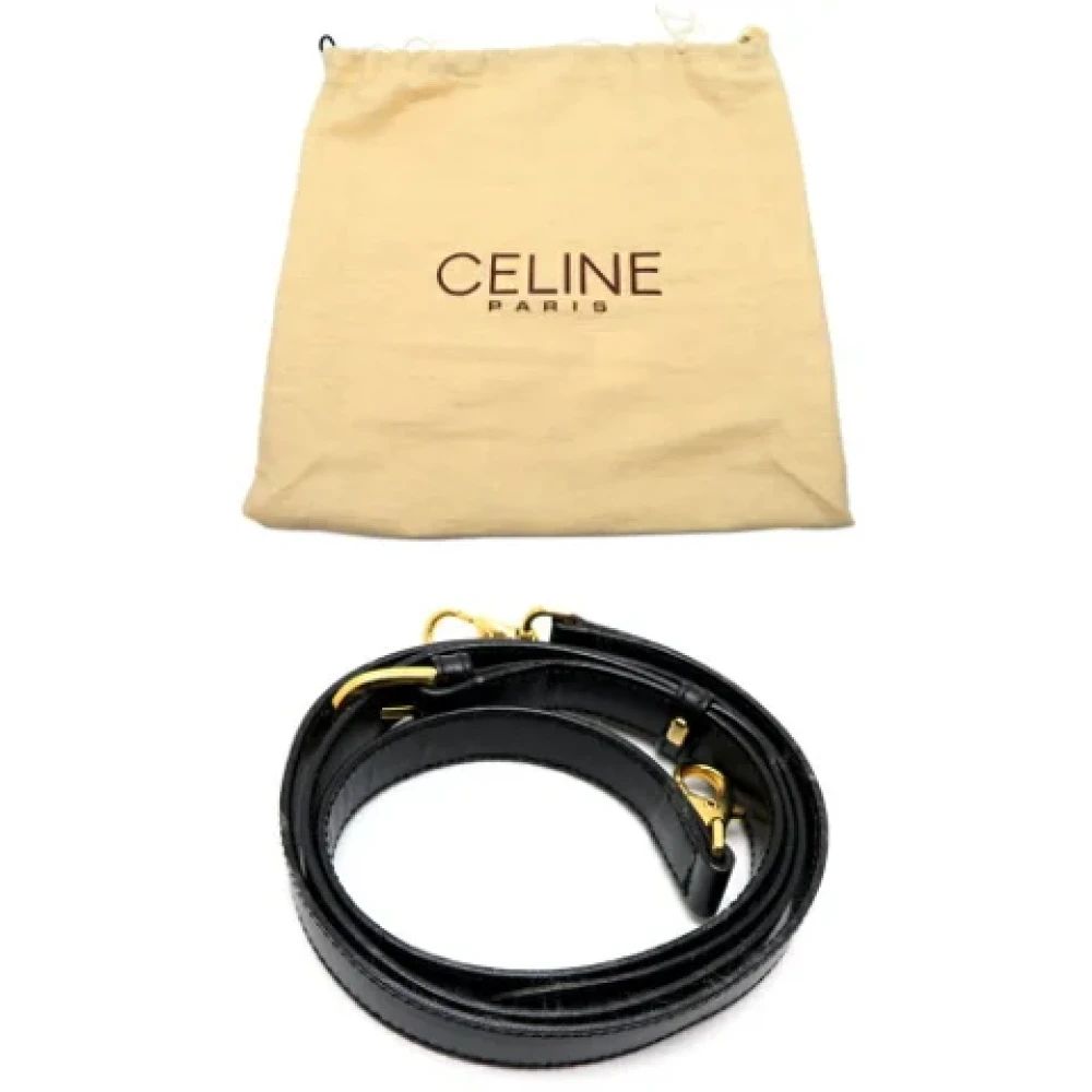Celine Vintage Pre-owned Leather handbags Black Dames
