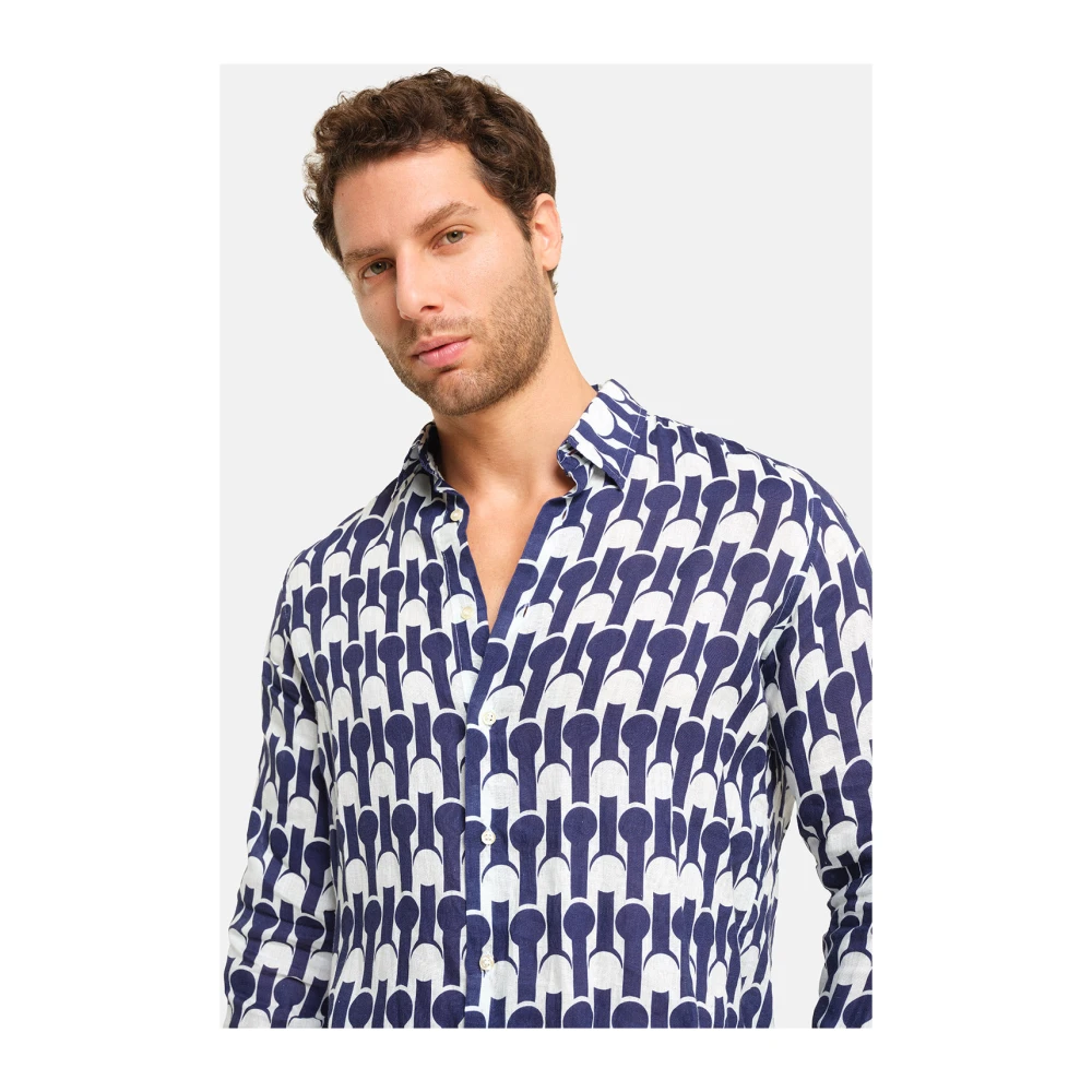 Peninsula Linnen Rialto Shirt ViBi Venezia Multicolor Heren