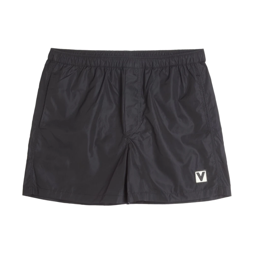 Valentino Garavani Men's Black Sea Clothing For Stylish Look - Beachwear - L - Swimwear