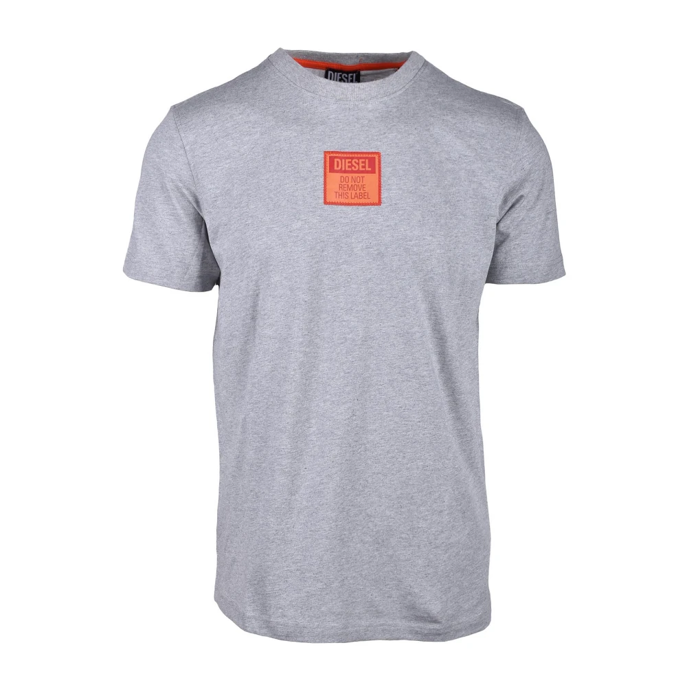 Diesel Grijze T-shirt voor mannen Gray Heren