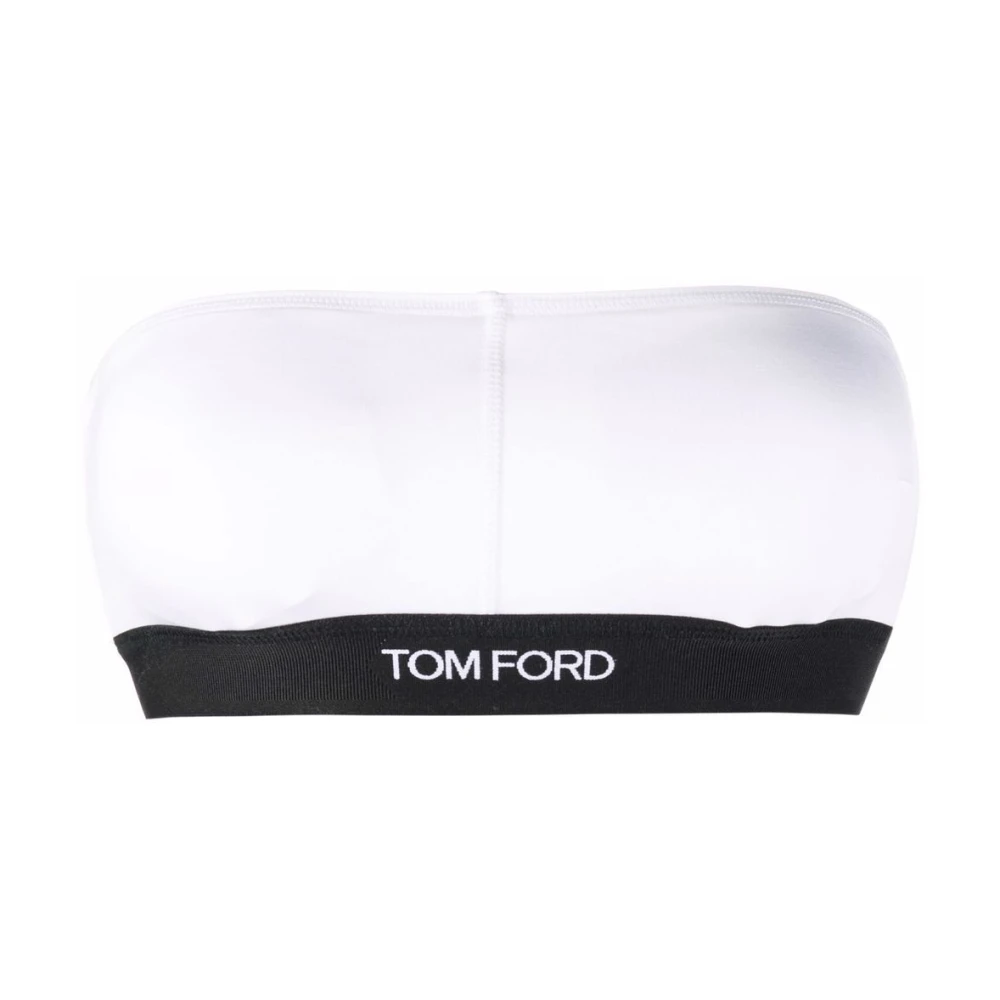 Tom Ford Women's White Sleeveless Tops, Xs, Luxury Underwear