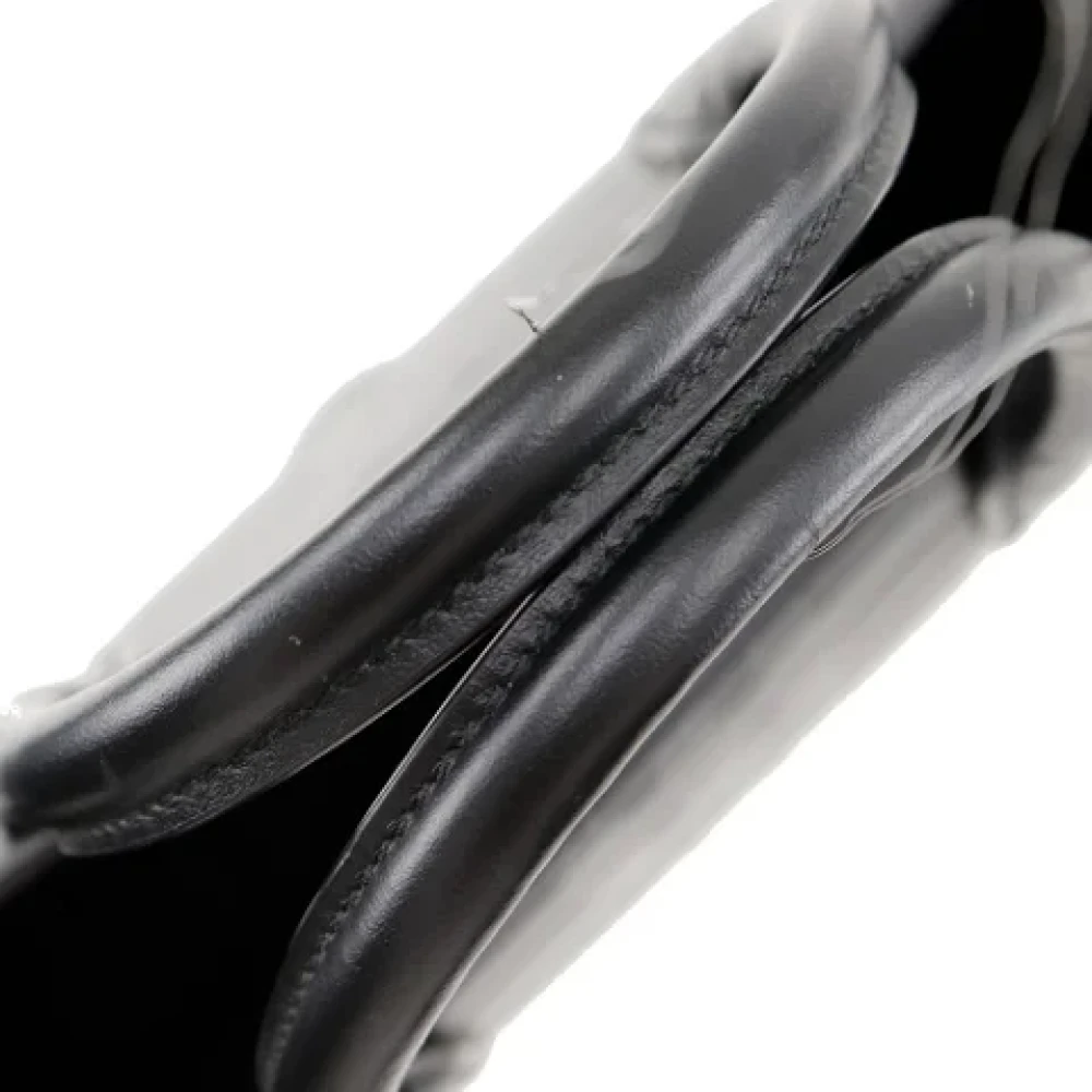 Burberry Vintage Pre-owned Leather handbags Black Dames