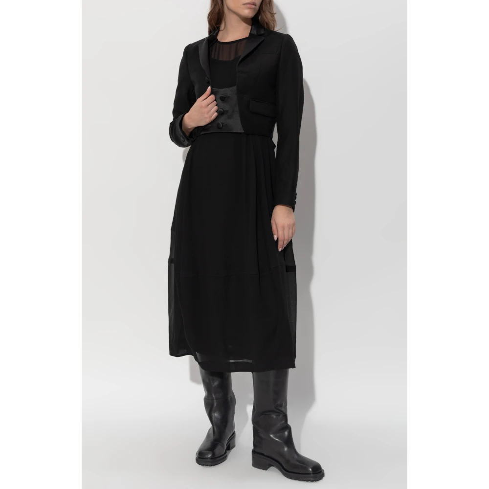 Comme des Garçons Transparante jurk Black Dames