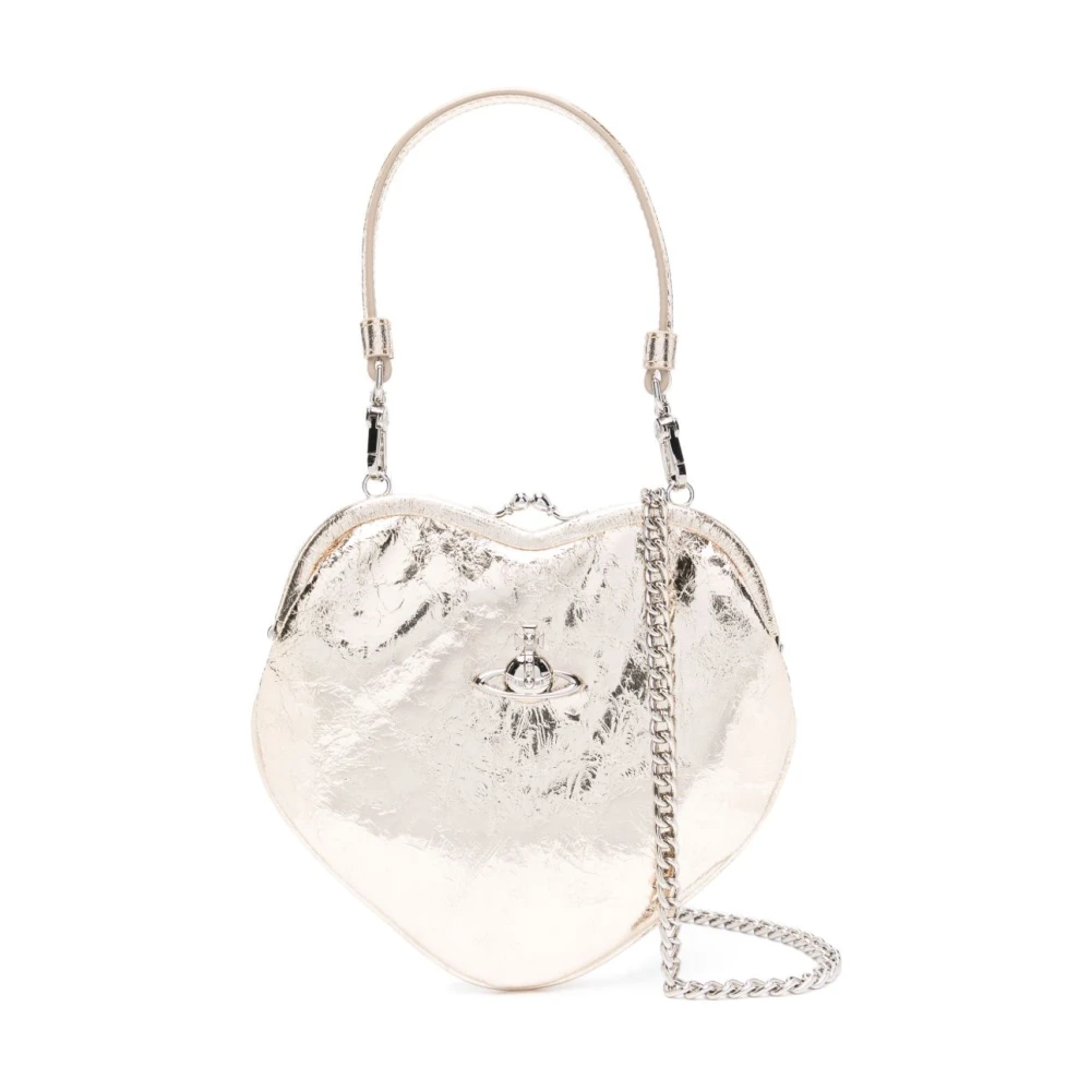 Vivienne Westwood Gouden Kiss-Lock Schoudertas Yellow Dames