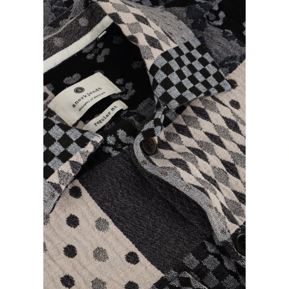 Anerkjendt Blauw Patchwork Overshirt voor Mannen Blue Heren