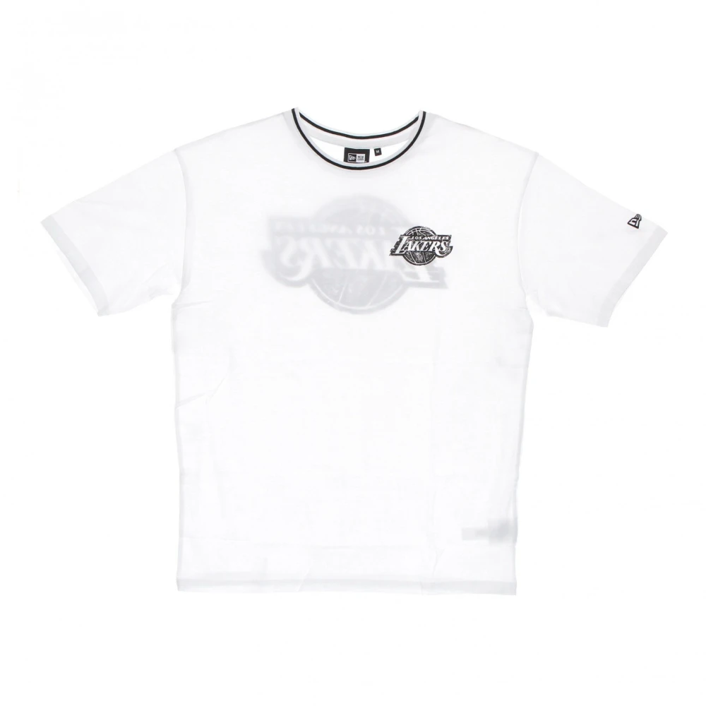 New era NBA Distressed Grafische Tee White Heren