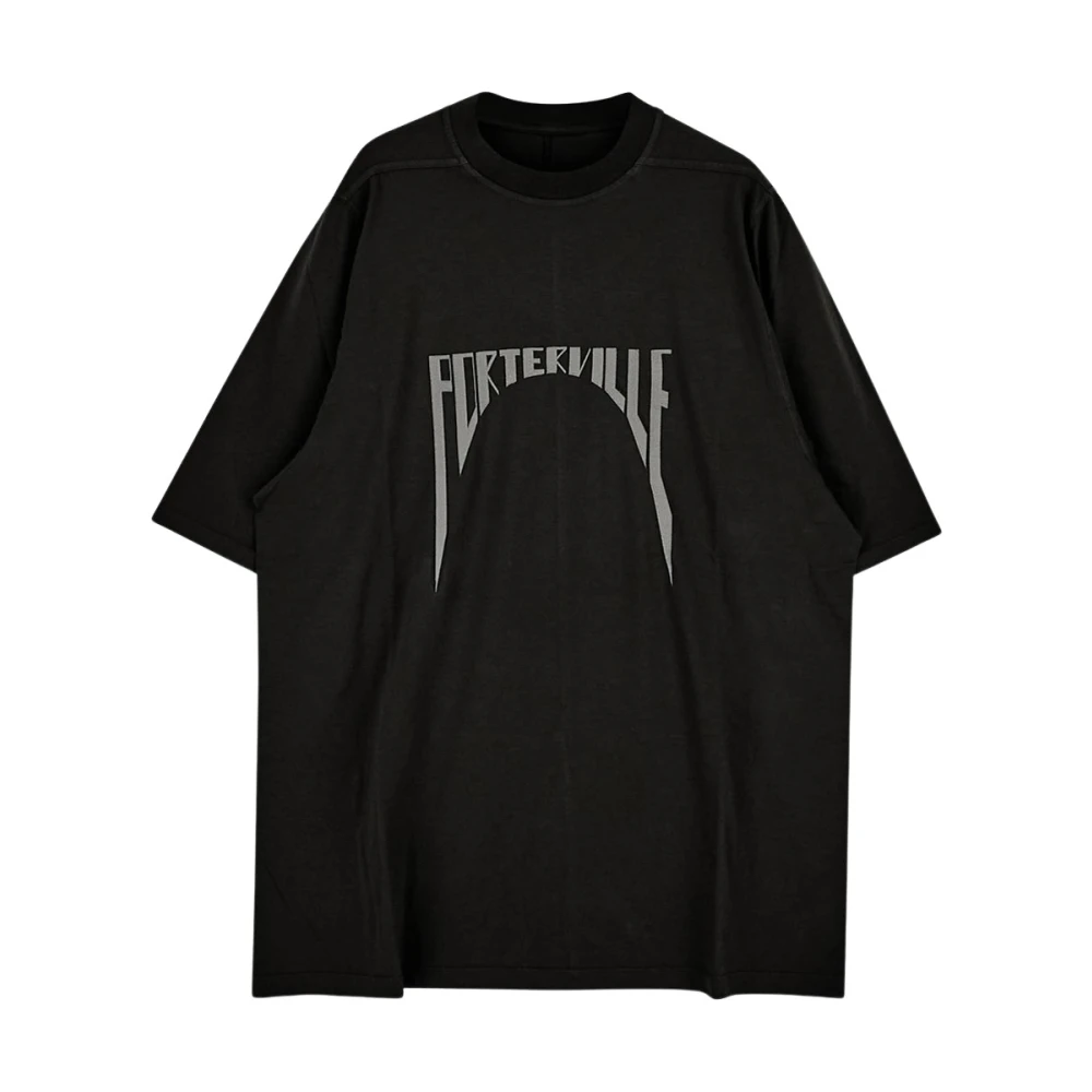 Rick Owens Zwarte T-shirts en Polos met Print Black Heren