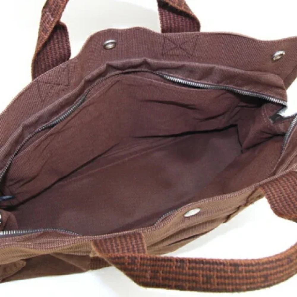 Hermès Vintage Pre-owned Canvas handbags Brown Dames