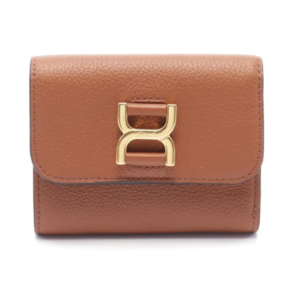Chloé Pre-owned Leather wallets Brown Dames