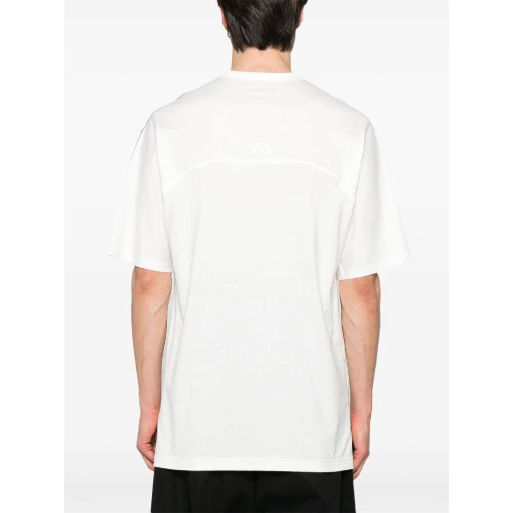 Y-3 Witte Unisex T-shirt & Polo White Heren