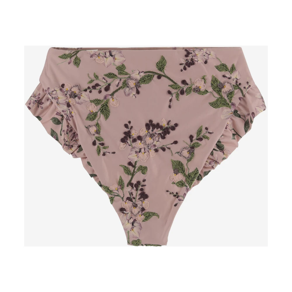 Agua by Agua Bendita Hoge taille bloemen geborduurde slips Multicolor Dames