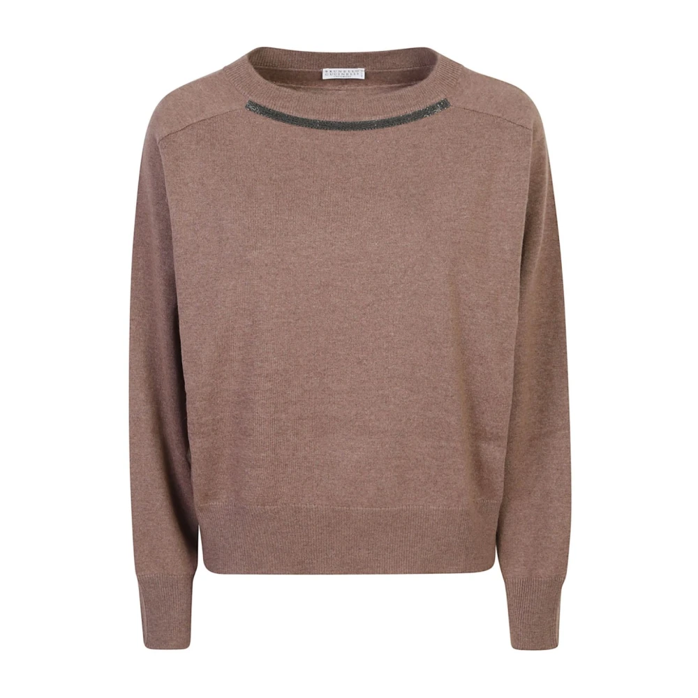 BRUNELLO CUCINELLI Luxe Bruine Sweatshirt Upgrade Garderobe Brown Dames